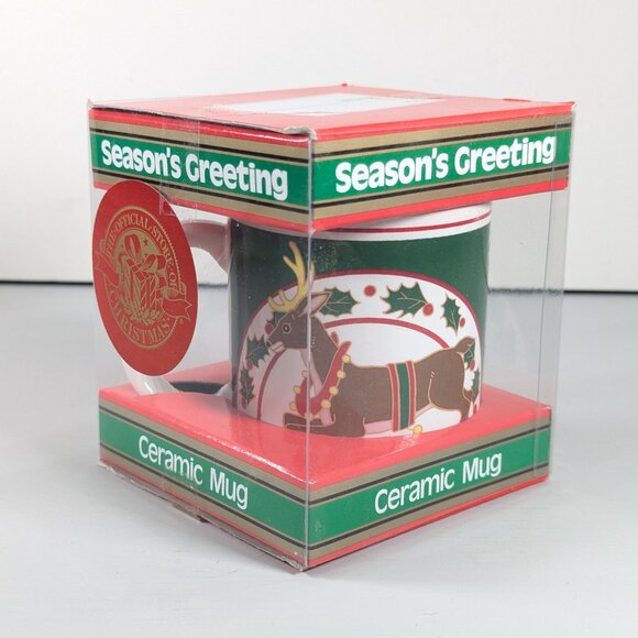 Woodward Canada Christmas mug Reindeer Holiday Mug Vintage Gift idea - Picture 4 of 11